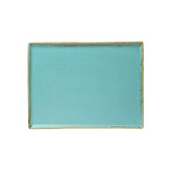 Блюдо прямоугольное 35х26 см фарфор цвет бирюзовый Seasons, Porland
