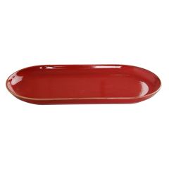 Блюдо овальное 30х15 см фарфор цвет красный Seasons, Porland