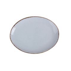 Блюдо овальное 36х27 см фарфор цвет серый Seasons, Porland
