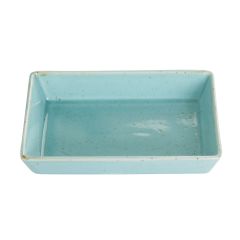 Блюдо прямоугольное 16х10 см h 4 см фарфор цвет бирюзовый Seasons, Porland