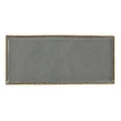 Блюдо прямоугольное 35х16 см фарфор цвет темно-серый Seasons, Porland