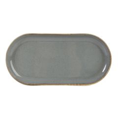 Блюдо овальное 30х15 см фарфор цвет темно-серый Seasons, Porland