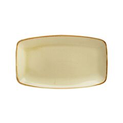 Тарелка прямоугольная 31*18 см фарфор цвет желтый Seasons, Porland