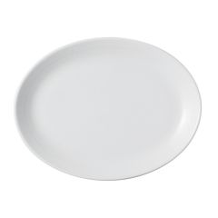 Тарелка овальная без рима 18 CM, Белый                   , Porland