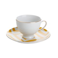 MOROCCO DS.4 Кофейная пара 80 мл (чашка с ручкой, блюдце), Porland