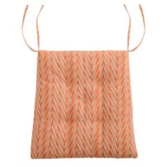 Подушка на стул из хлопка с графичным принтом Колосья Russian North, 40х40х4 см, Tkano