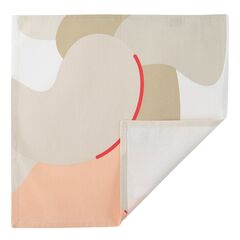 Салфетка сервировочная из хлопка бежевого цвета с авторским принтом из коллекции Freak Fruit, 45х45 см, Tkano