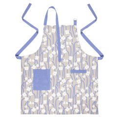 Фартук из хлопка с принтом Полярный цветок из коллекции Scandinavian touch, 70х80 см, Tkano