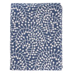 Скатерть темно-синего цвета с принтом Спелая Смородина из коллекции Scandinavian touch, 170х170 см, Tkano