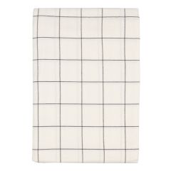 Скатерть из хлопка белого цвета в клетку из коллекции Essential, 170х170 см, Tkano