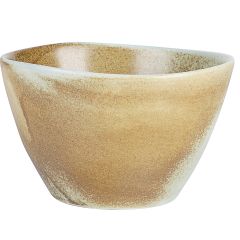 Салатник высокий с неровными краями 300 мл, 11 см, h 7 см, коричнево-бирюзовый,  серия Shade, Home chef