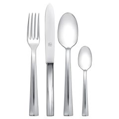 Набор из 24 столовых приборов на 6 персон, нержавеющая сталь, Duecento, Broggi