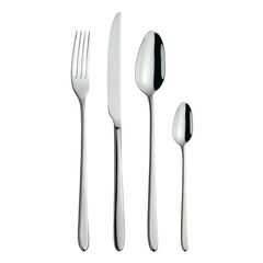 Набор из 24 столовых приборов на 6 персон, нержавеющая сталь, Gaia,