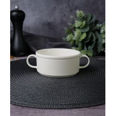Чашка суповая с ручками 11 см, LINE, Porland