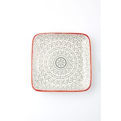 Тарелка квадратная 13 см серая , MIX&MATCH, Porland