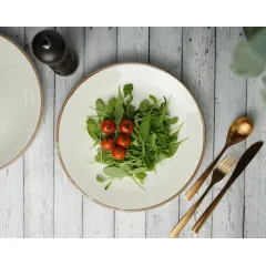 Тарелка мелкая без рима 30 cm, Seasons Бежевый, Porland