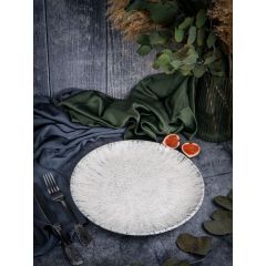 Тарелка мелкая 30 см, без борта,  цвет серый, BLIZZARD, Porland