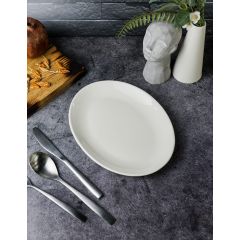 Тарелка овальная 24 см, Seasons Белый, Porland