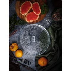 Тарелка прозрачная 21 см, Angle, Casa di fortuna