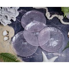 Набор из тарелок 21 см Estrella De Mar, 4 шт., цвет пастельно-розовый, Casa di fortuna