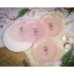 Набор обеденных тарелок 21,5 см Coralina, 4 шт., цвет пастельно-розовый, Casa di fortuna