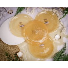 Набор обеденных тарелок 21,5 см MonoCrab, 4 шт., цвет пастельно-лососевый, Casa di fortuna