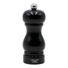 Мельница для перца h 13 см, бук лакированный, цвет черный, серия SORRENTO, Bisetti
