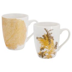 Набор из 2-х кружек, 330 мл, золотистый декор, Singapore, WD Lifestyle