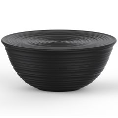 Миска с крышкой Tierra, 30 см, черная, Guzzini
