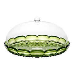Блюдо сервировочное с крышкой Vanity, 30 см, зеленое, Guzzini