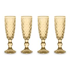 Набор из 4-х бокалов для шампанского, 150 мл, цвет янтарный, Dubai, WD Lifestyle