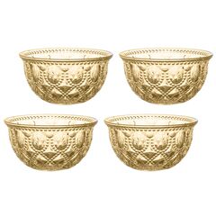 Набор из 4-х пиал, 13 см, 400 мл, цвет янтарный, Dubai, WD Lifestyle