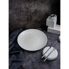 Тарелка полуглубокая 1,12 л, d 26,9 см, h 4,1 см, костяной фарфор, Origami, Casa di fortuna