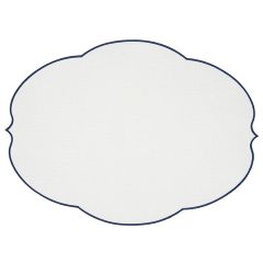 Салфетка подстановочная овальная Flowers, 48,8х36 см, белая, Guzzini