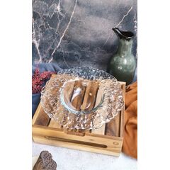 Тарелка для пасты d 25 см, h 5 см, стекло, серия Io, ArdaCam