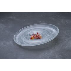 Тарелка d 21 см, h 6 см, стекло, серия Ola, ArdaCam