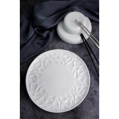 Тарелка мелкая d 20,5 см, h 2 см, костяной фарфор, Origami, Casa di fortuna