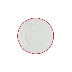 Блюдце с красным кантом 15 см, Maria Red, Porland