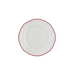 Блюдце с красным кантом 12 см, Maria Red, Porland
