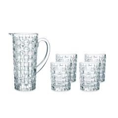 Набор: графин + 4 стакана для виски, хрустальное стекло, 5 предметов, коллекция BOSSA NOVA, Nachtmann