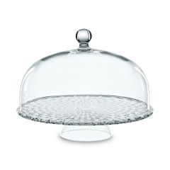Блюдо для пирожных с крышкой Bossa Nova, 32 см, бессвинцовый хрусталь, Nachtmann