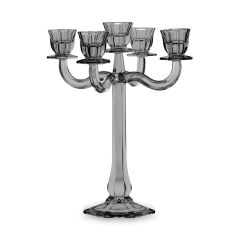 Подсвечник 5-рожковый Ravello, 30 см, серый, хрустальное стекло, Nachtmann