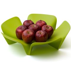 Ваза для фруктов Flower зеленая, Qualy