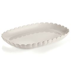 Блюдо Tiffany, 32 см, акрил, молочно-белое, Guzzini