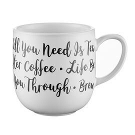 Кружка Carnaby Script 350 мл белая, Price&Kensington