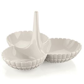 Менажница Tiffany, ?36 см, молочно-белая, Guzzini