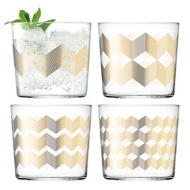 Набор стаканов Signature, Chevron, 310 мл, 4 шт., LSA International
