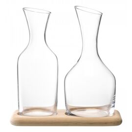 Набор кувшинов для вина и воды на деревянной подставке 1,2 л/1,4 л, LSA International