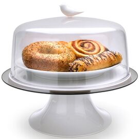 Тортовница Sparrow белая, Qualy