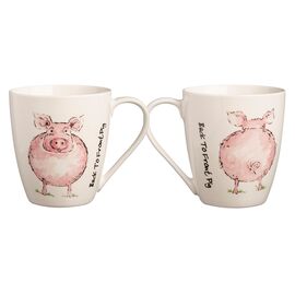 Чашка Back To Front Pig 350 мл, Price&Kensington